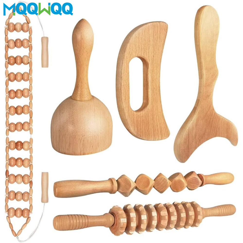 Best of Wood Therapy Massage Tools Wooden Lymphatic Drainage Massager Maderoterapia Kit For Anticellulite, Body Contouring, Muscle Relax Reviews & Tips