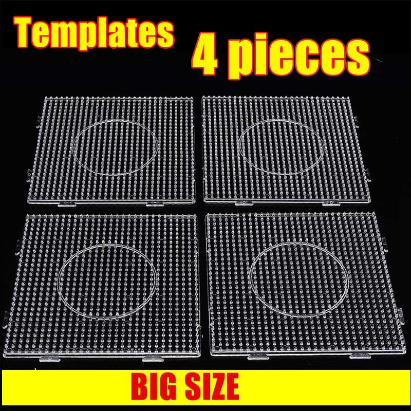 Große Hama-Perlen, 5 mm, quadratisch, große Stecktafeln, für Hama-Sicherung, Perlen, Kreis, Puzzle-Vorlage für Lernspielzeug – Detail 1
