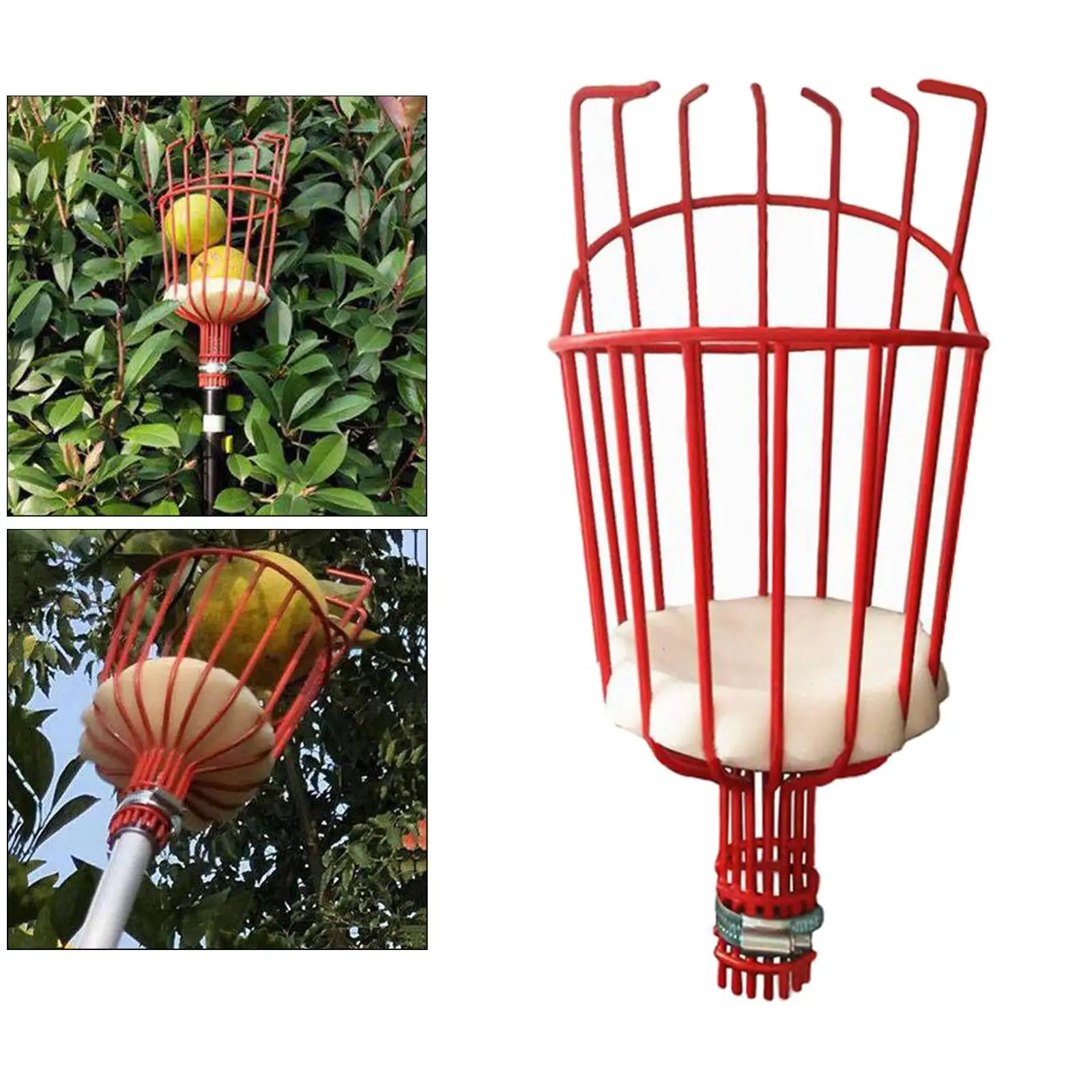 Fruit Picker Head Basket Picking Harvester Horticulture Gardening Tool