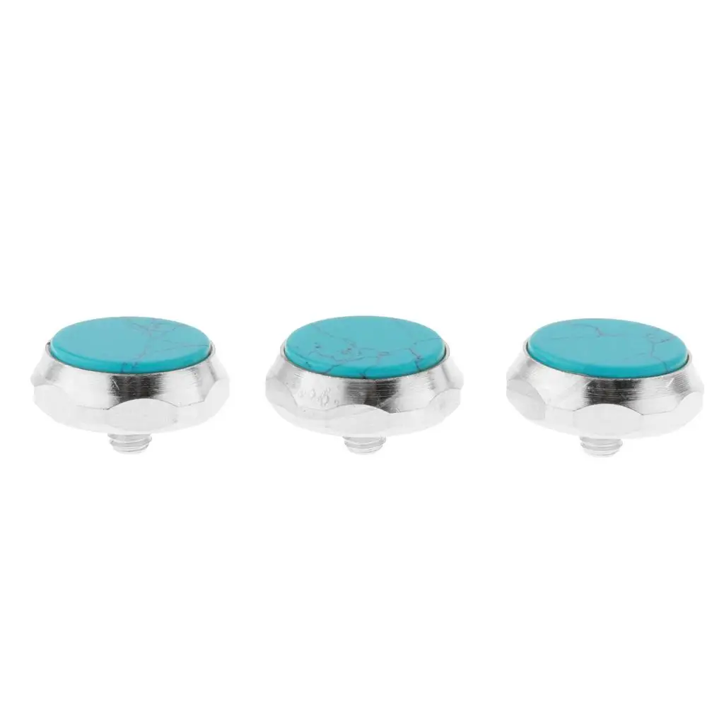Set of 3 Finger Buttons Colorful Shell Repair Parts Caps