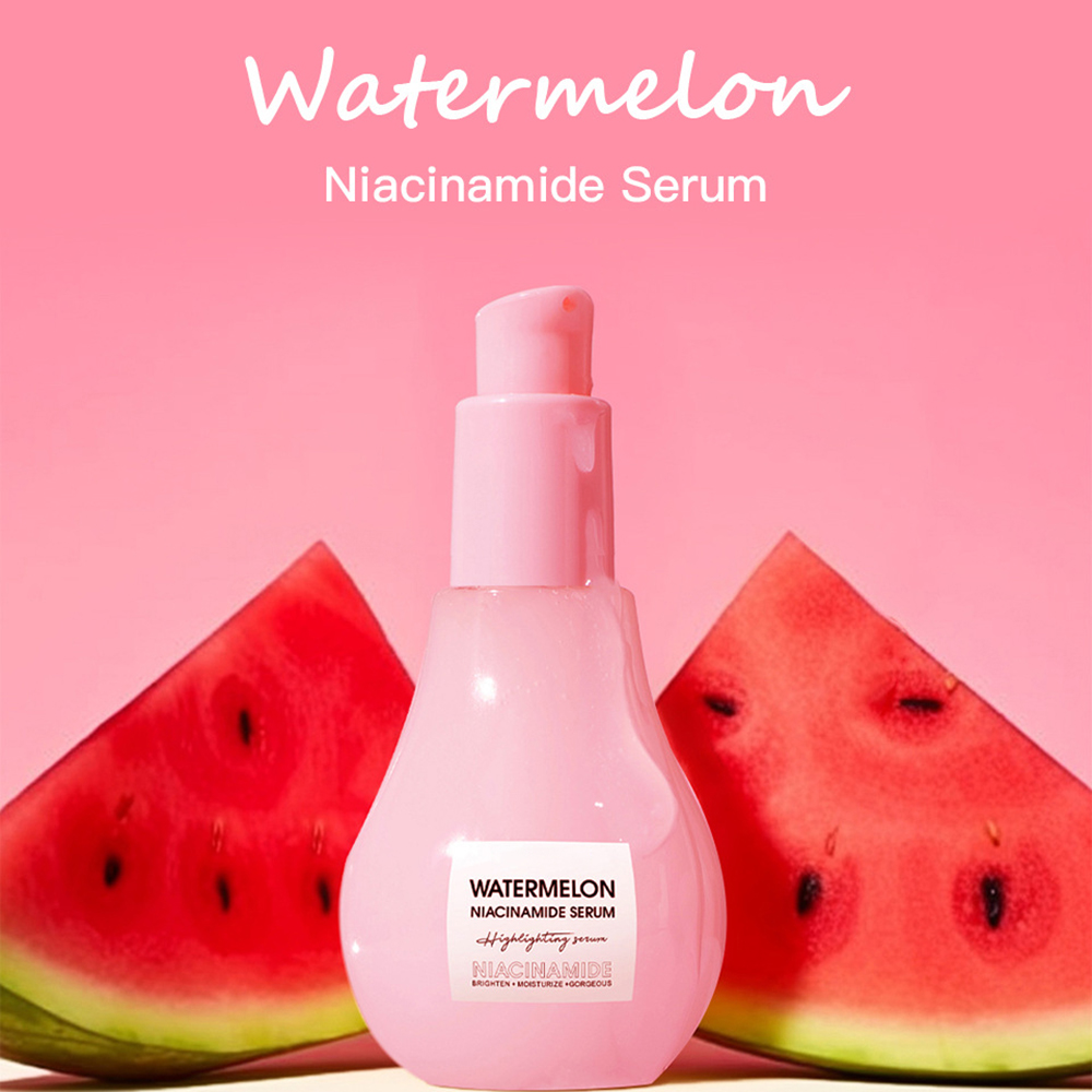 Best of Watermelon Niacinamide Face Serum New Glowing Face Moisturizing Whitening Drops Skin Nourish Brightening Anti-aging Liquid Reviews & Tips