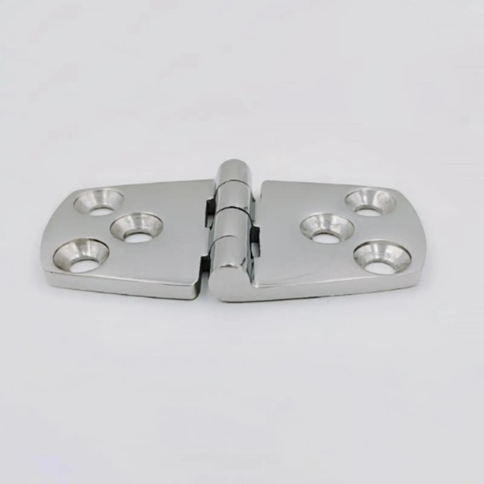 Boat Hinge 6 Holes Cast Solid Boat Strap Hinge Accessories Stainless Steel Polished for Door RV Window Hatch Cabinet