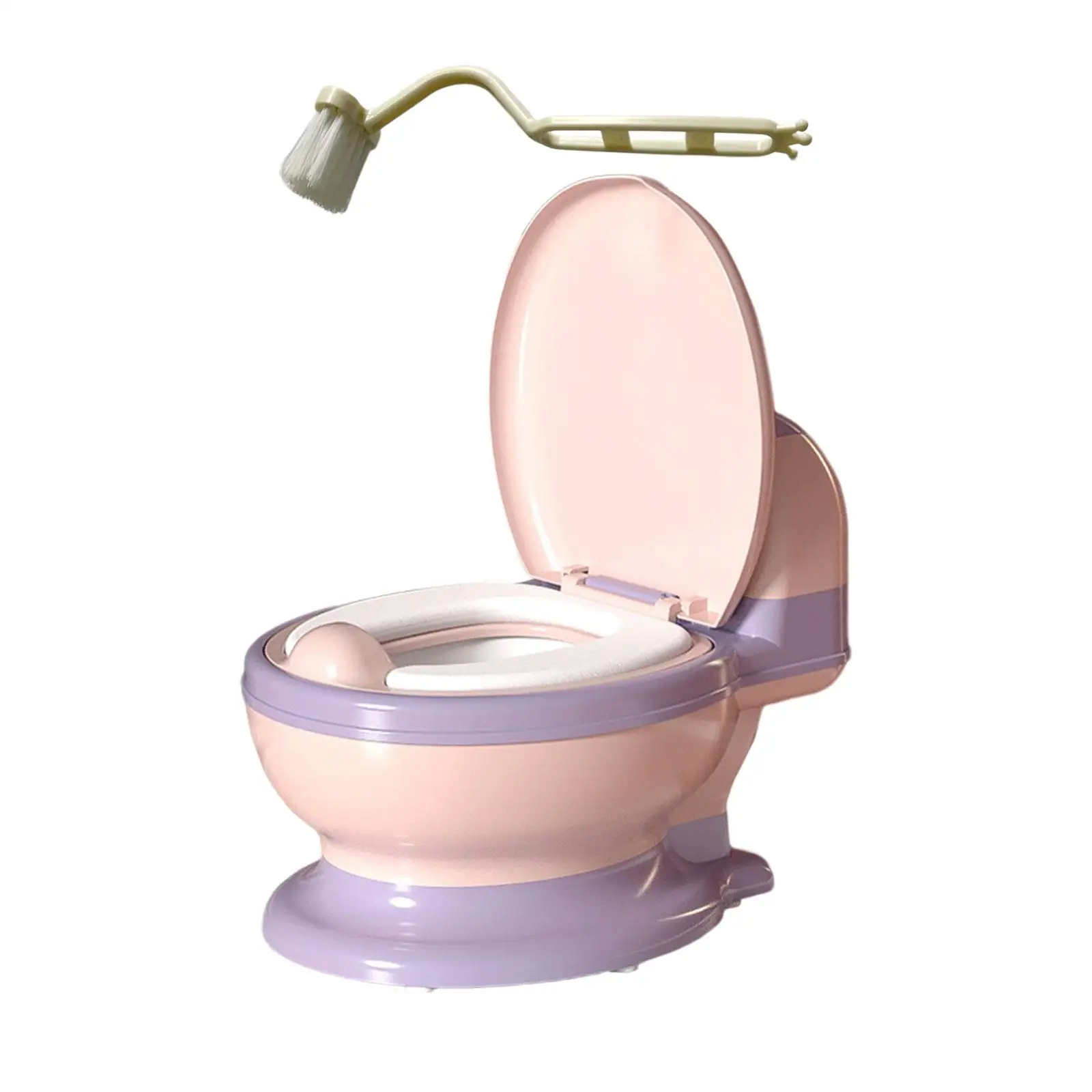 Toilet Training Potty Easy to Clean Compact Size Real Feel Potty Realistic Toilet Infants Toilet Seat Babies Girls Boys Ages 0-7