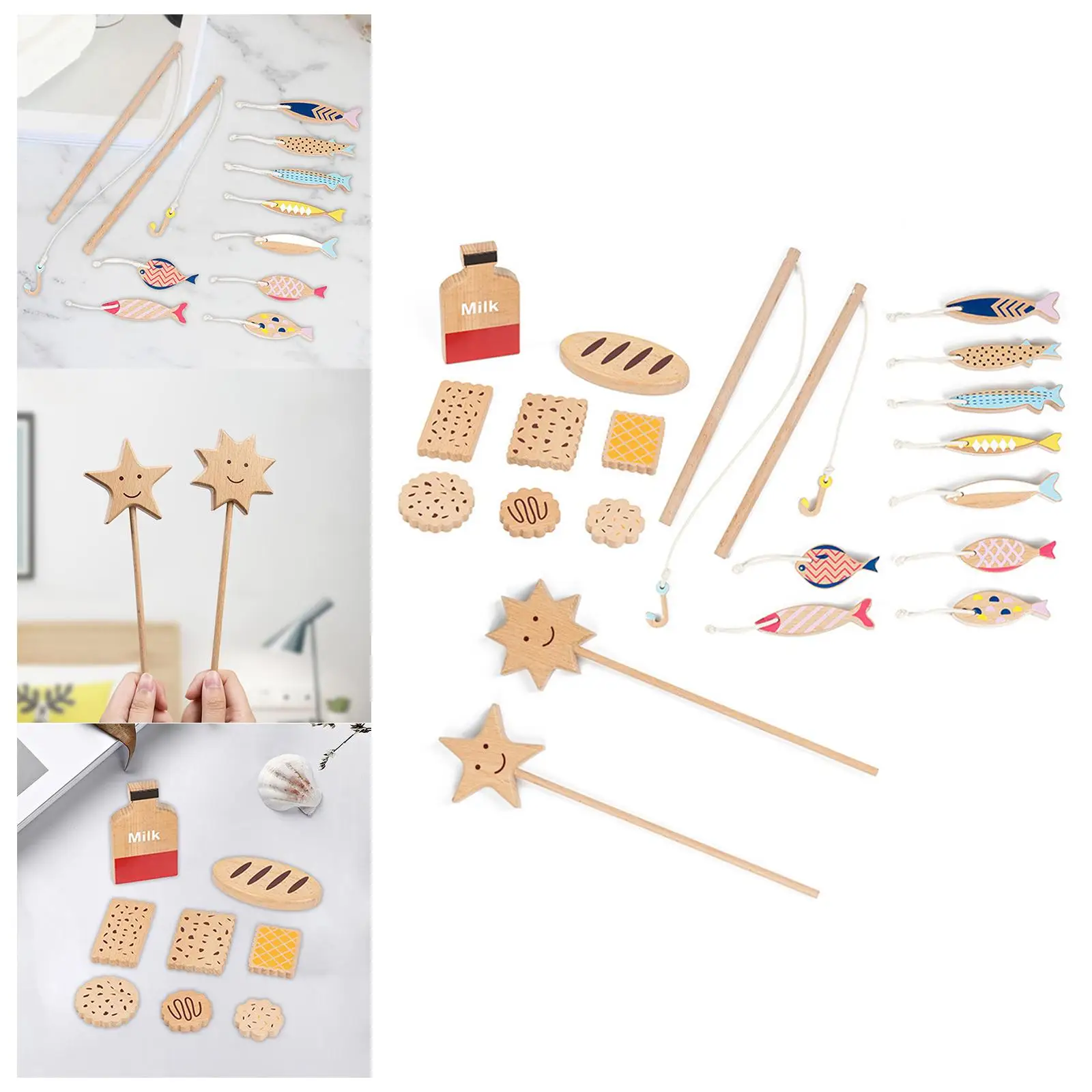 Pretend Wooden Handicraft Toy Activities for Children Boys Girls Favors