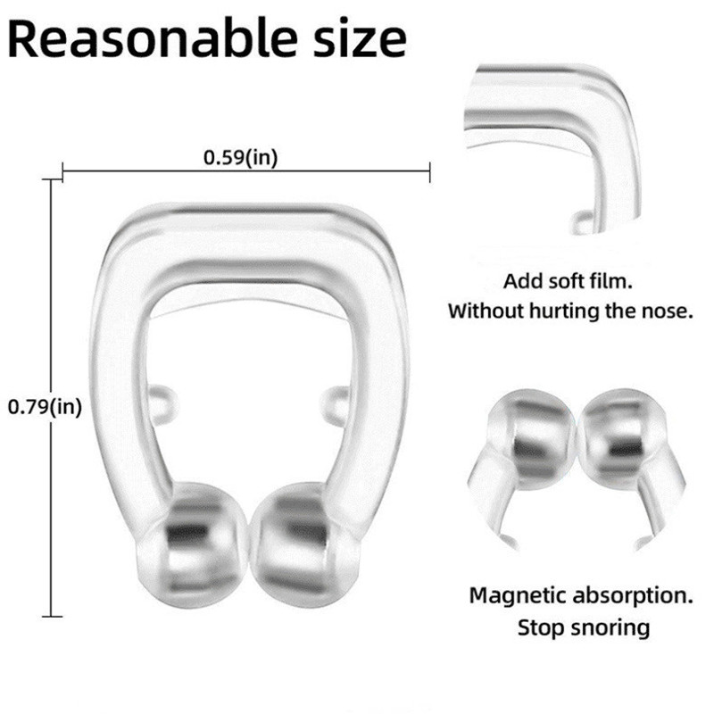 Best of 1-4PC Anti Snore Device Magnetic Nose Clip Easy Breathe Improve Sleeping Aid Apnea Guard Night Device With Case Anti Ronco Nasal Reviews & Tips - Image 5