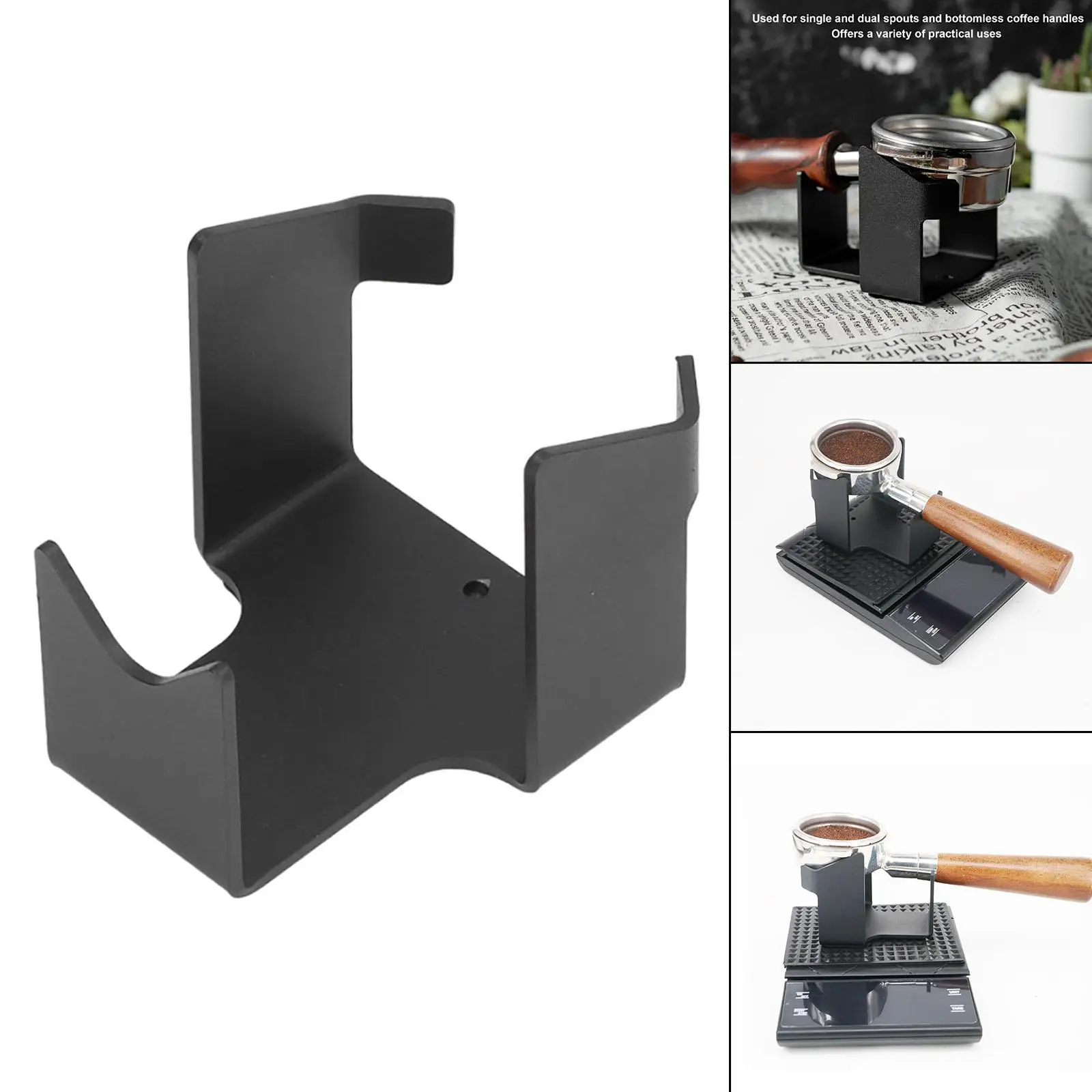58mm Coffee Portafilter Stand Coffee Machine Accessories Coffee Tamper Station Portafilter Holder for Bottomless Portafilters