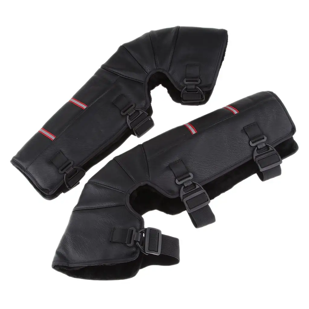 2 Pieces Winter Knee Pads Protective Motorcycle Knee Pad Warm 