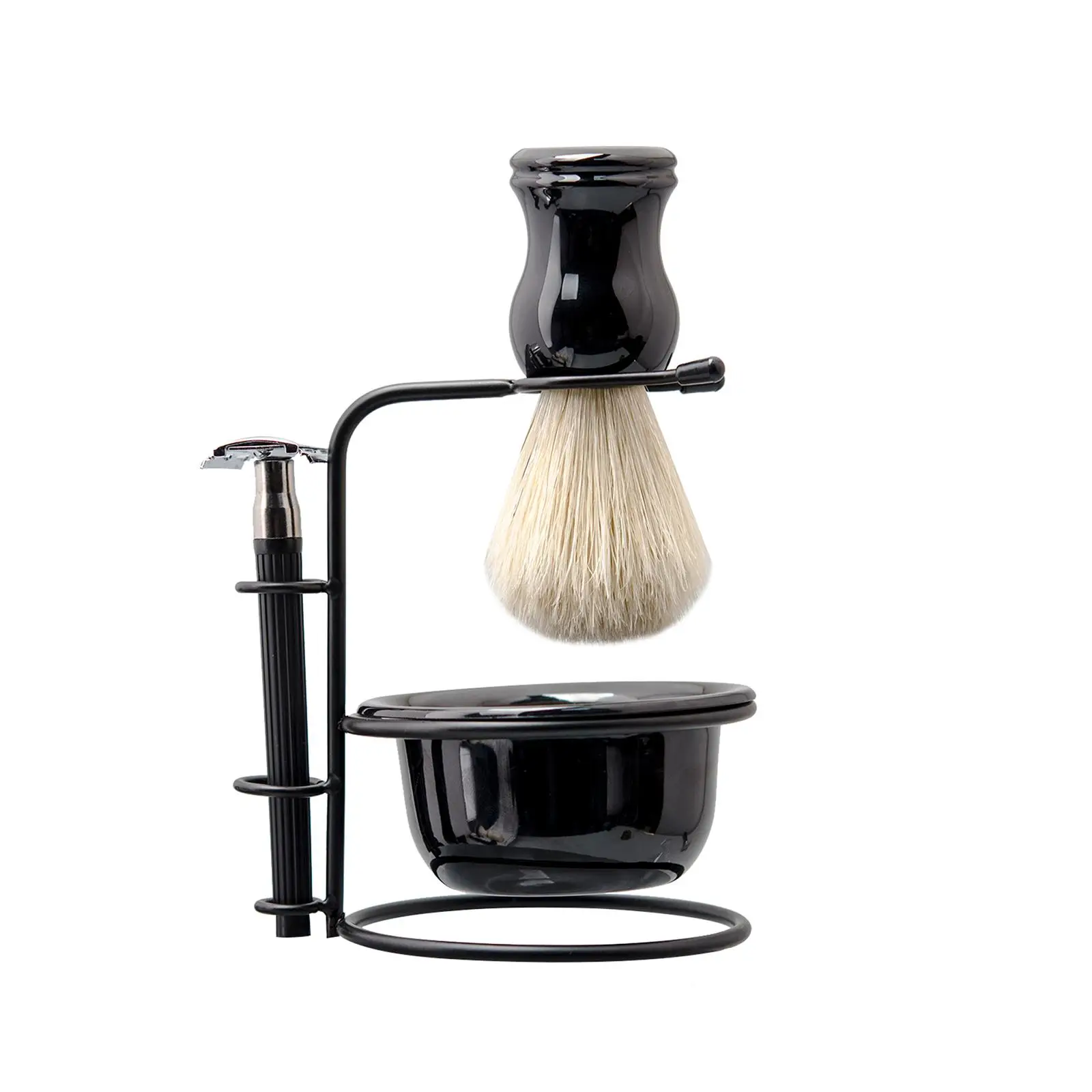 4 in 1 Shaving Set Premium Sturdy Shaving Bowl Razor Razor Shaving Kit Shaving Brush Set Perfect for Every Day Use Shaving Stand