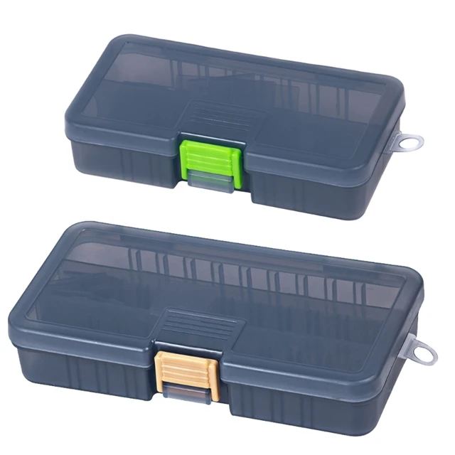 Fishing Lure Storage Case Plastic Fishing Tackle Box Fishing Lure Storage  Case Fishing Bait Storage Organizer with Removable Dividers.