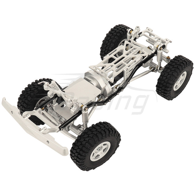 1:24 DIY Metal Upgrade Car Frame with Double Front Axles For