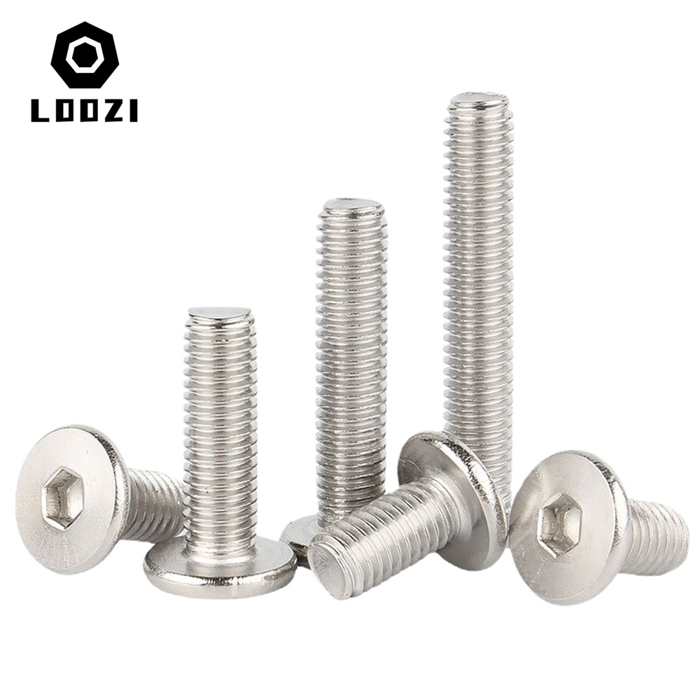 5/2,5/50pc m2 m2, 5 m3 m4 m5 m6 m8 Sechskant-Innen sechs kant buchse aus Edelstahl, ultra dünne, super flache Wafer kopfs ch raube – Detail 4