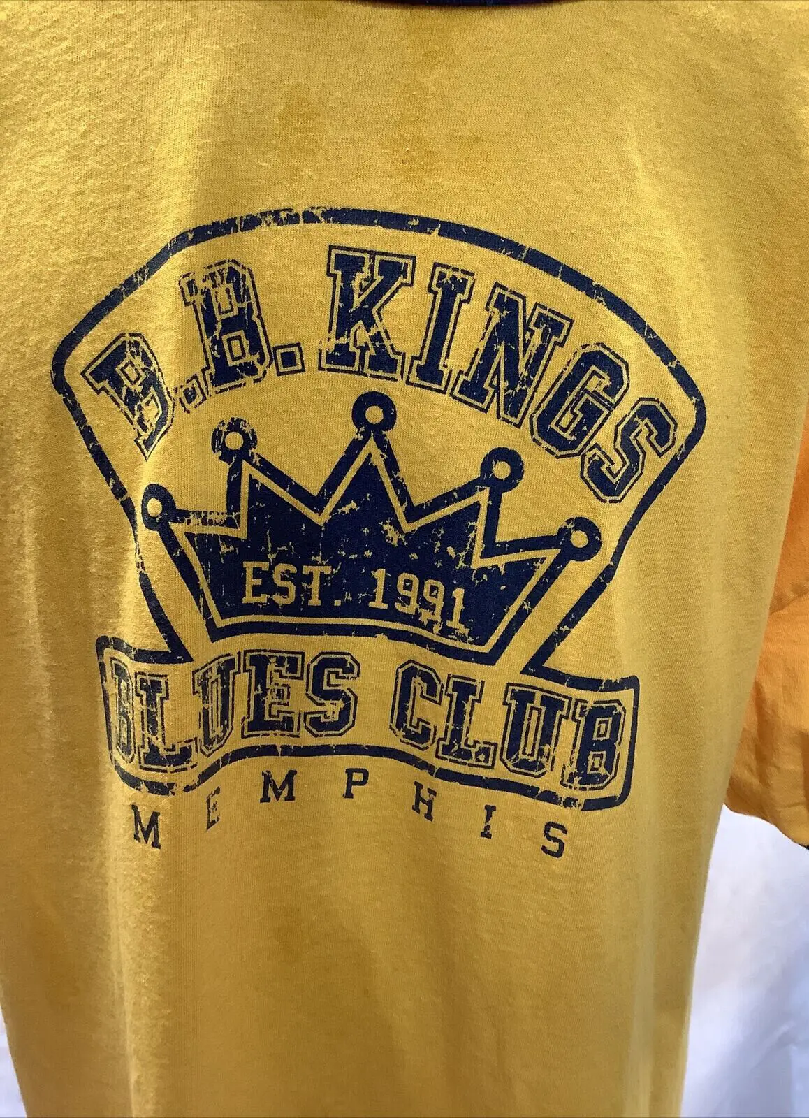 BB King, голубой клуб Мемфис, футболка с коротким рукавом, желтая, унисекс,  модель CC3931 | AliExpress