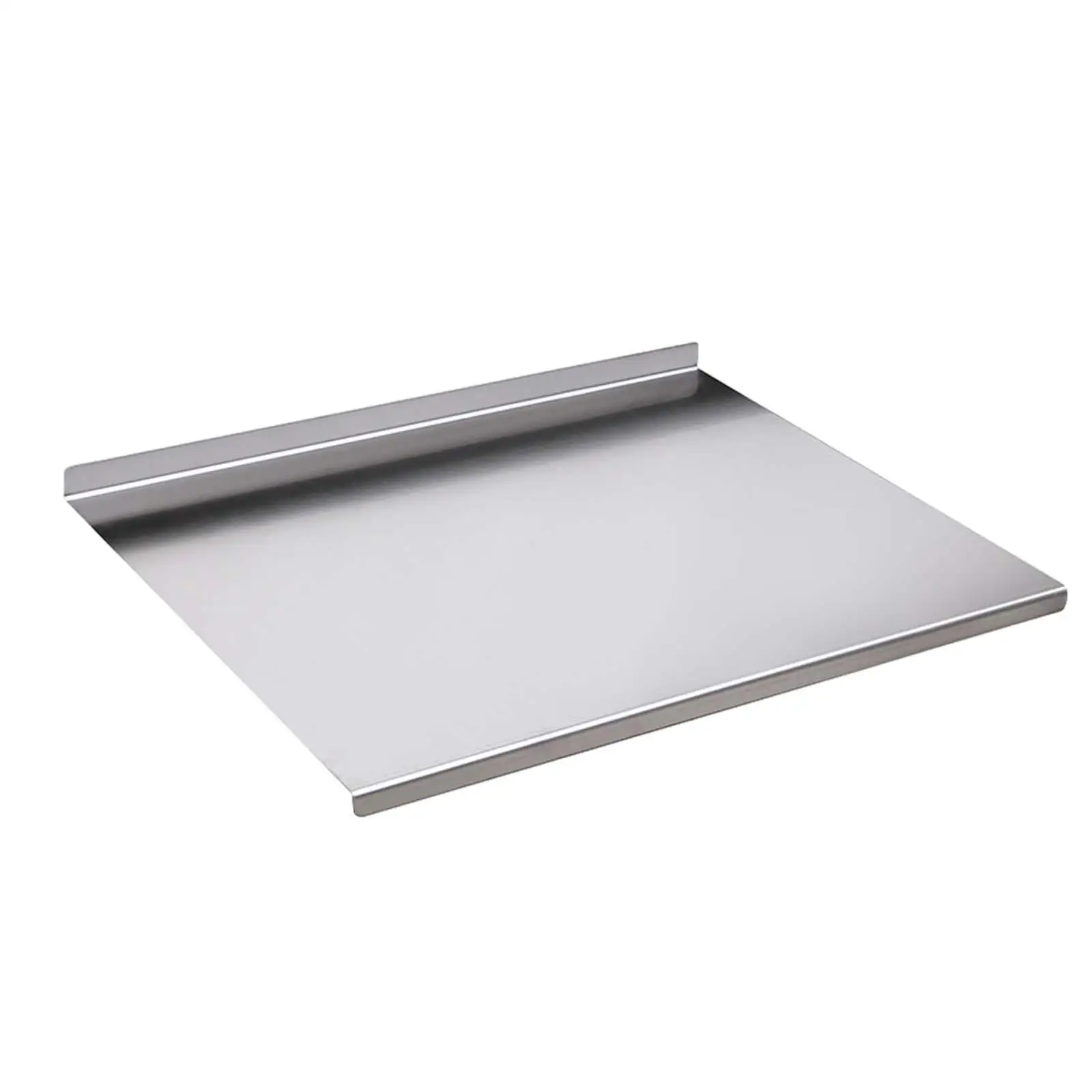 Stainless Steel Chopping Board Nonstick Easy to Clean Kitchen Shaped Hem Sturdy Smooth Surface Extra Large Thick