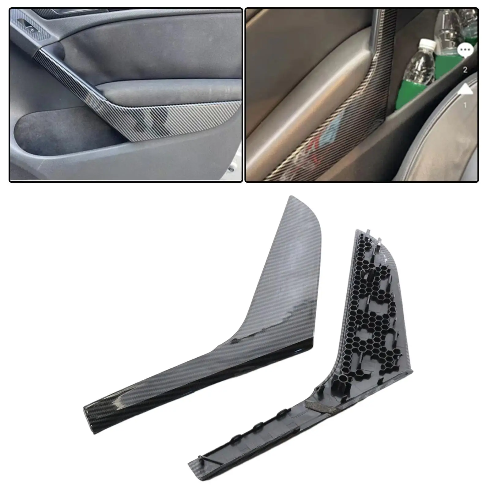 2x Vehicle Interior Door Armrest Cover Trim 5K4868039A Left and Right for Golf MK6 Parts