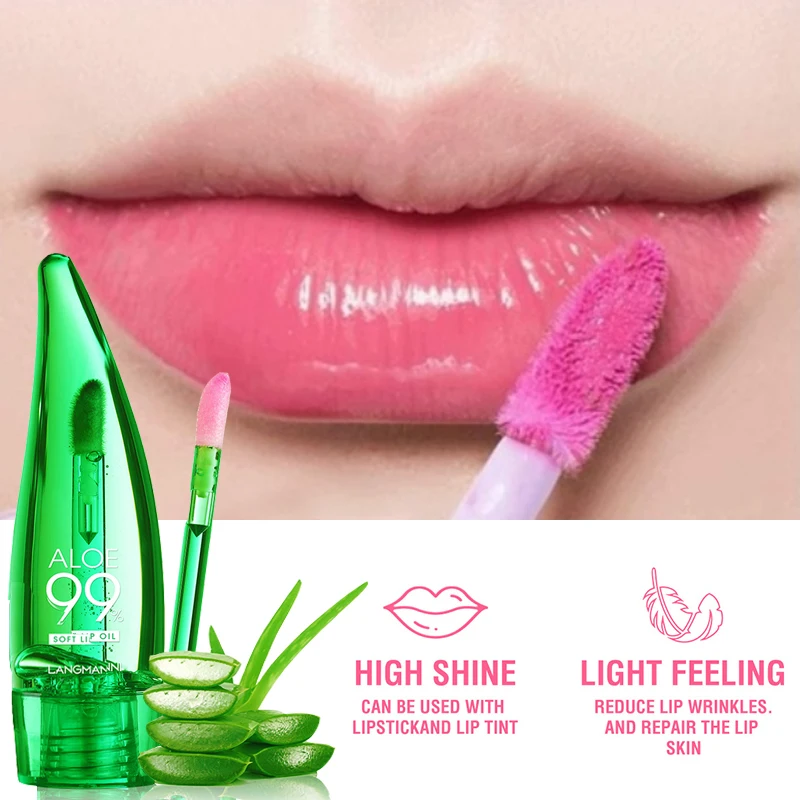 Best of Waterproof Color Changing Lip Gloss Long Lasting Not Easy To Fade Aloe Vera Lipstick Moisturizing Color Nourishing Lip Balm 1PCS Reviews & Tips