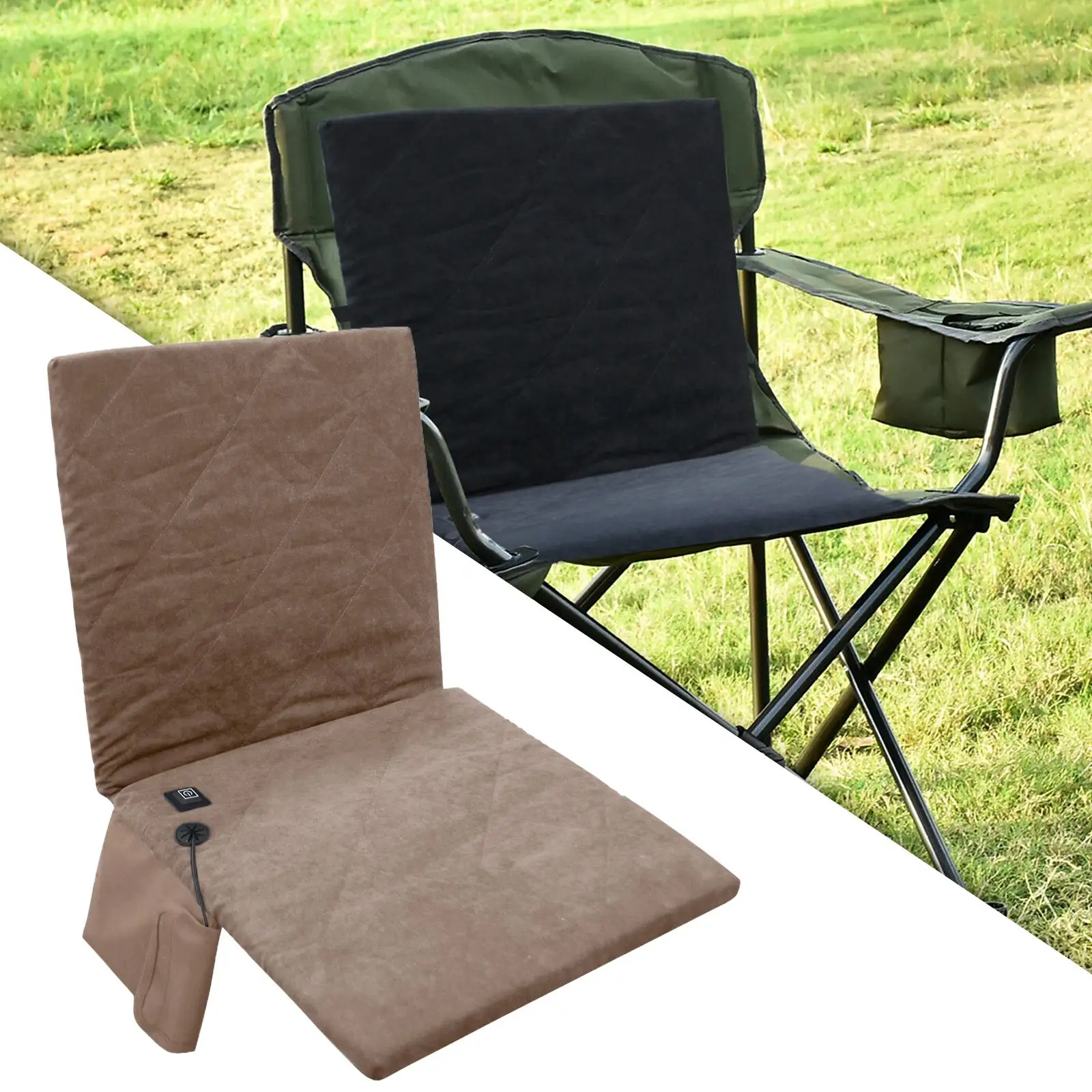 Seat Cushion Heated Warming Portable Temperature for Home Office Chair Heating Seat Pad for Fishing Lawn BBQ