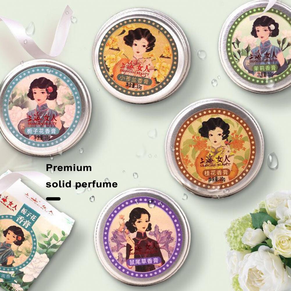 Best of Scent For Women Long-lasting Chinese Style Solid Perfume Jasmine Freesia Osmanthus Balm Natural Flower Fragrance For Portable Reviews & Tips