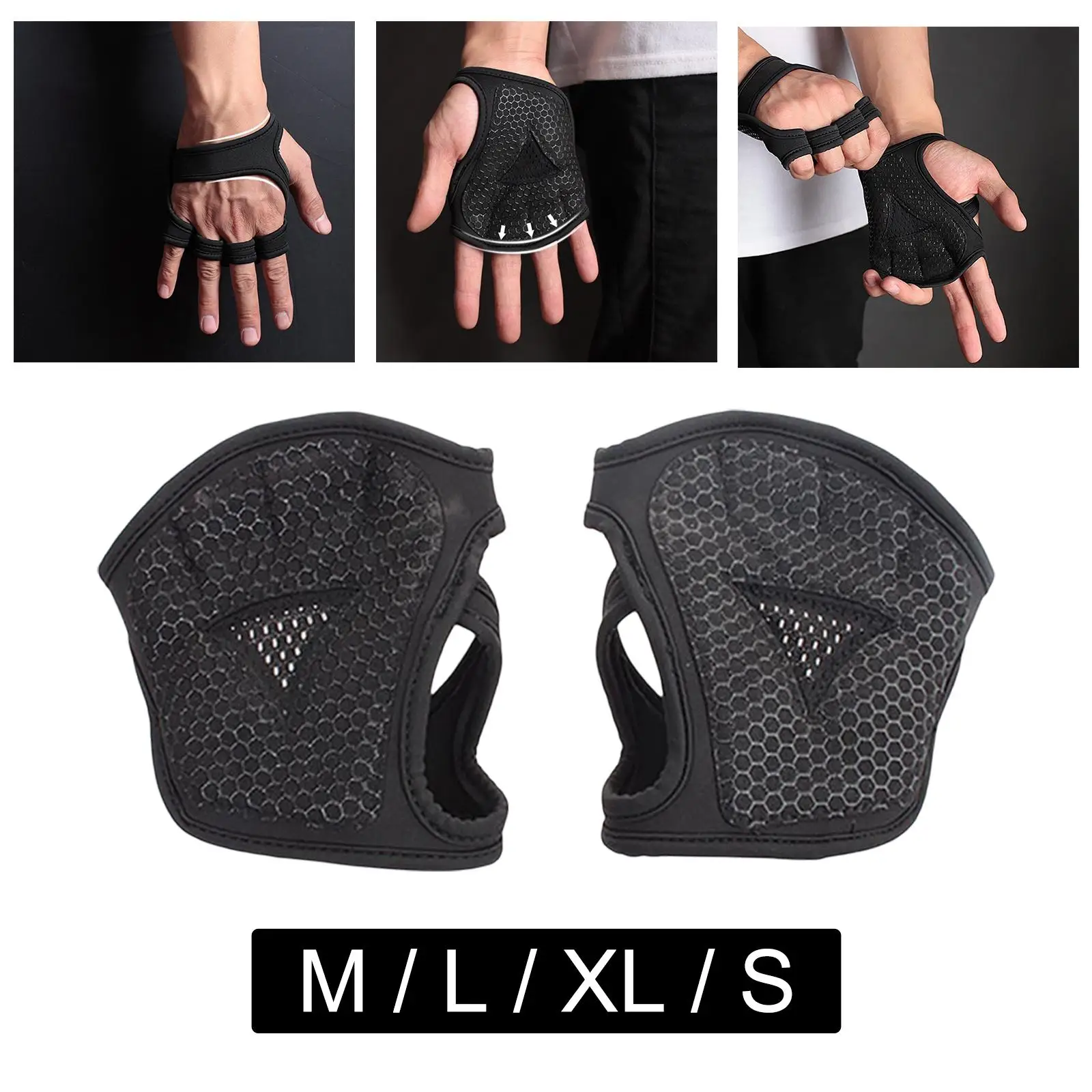 Workout Gloves Non Slip Half Finger Gym Exercise Gloves Palm Protection Men and Women Weight Lifting Gloves for Gym Fitness