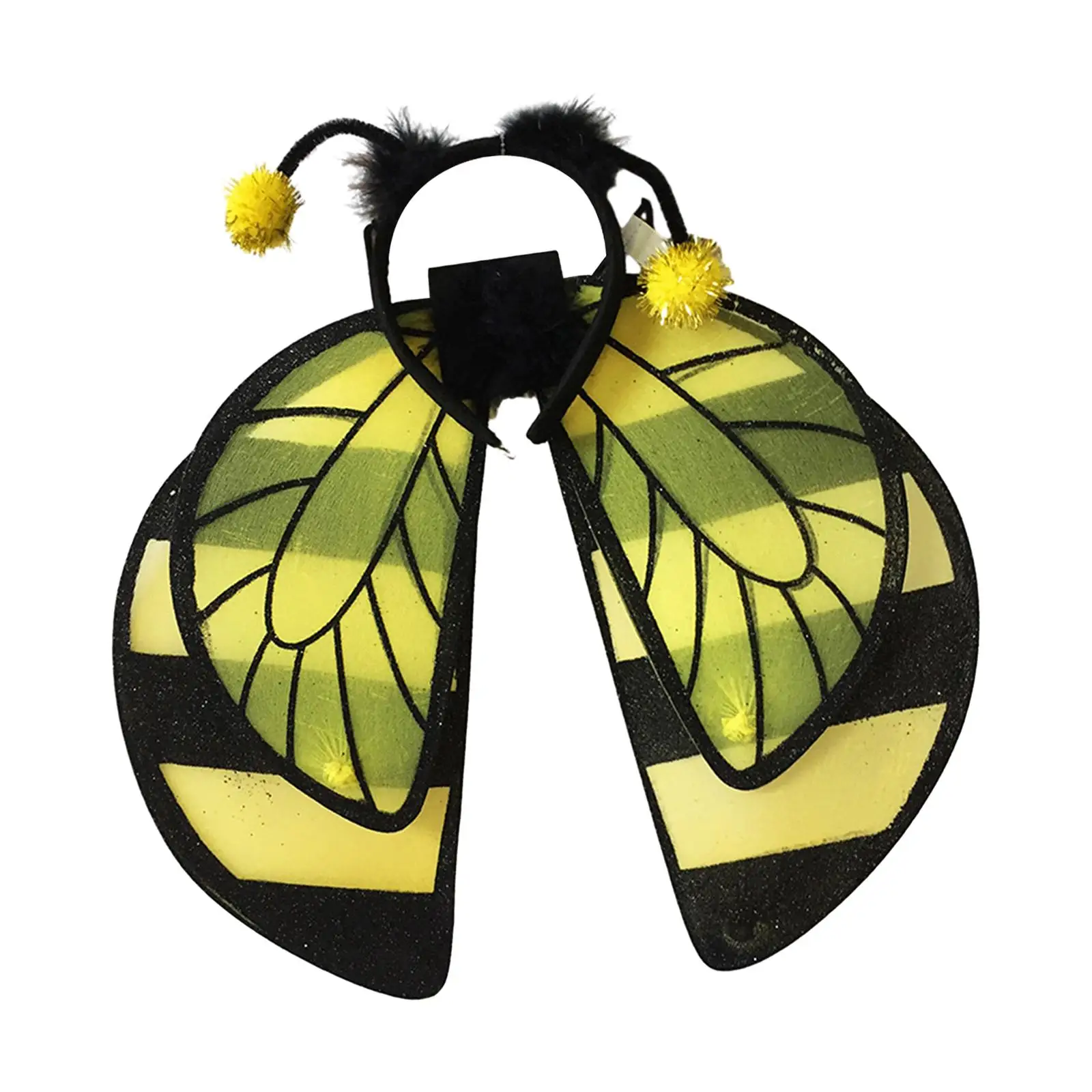 Kids Bee Wing Headband Cosplay Headband Costumes Accessory for Party Favors Carnival Role Playing Stage Performance Nightclub