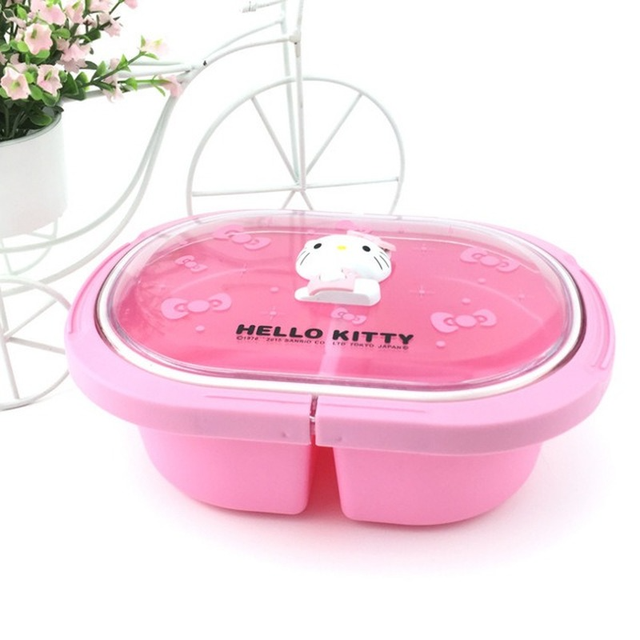 Hello Kitty Lunch Box Kawaii Cute Food Rich Storage Box Fresh-keeping Box  Microwaveable Household Condiment Grain Storage Box - AliExpress