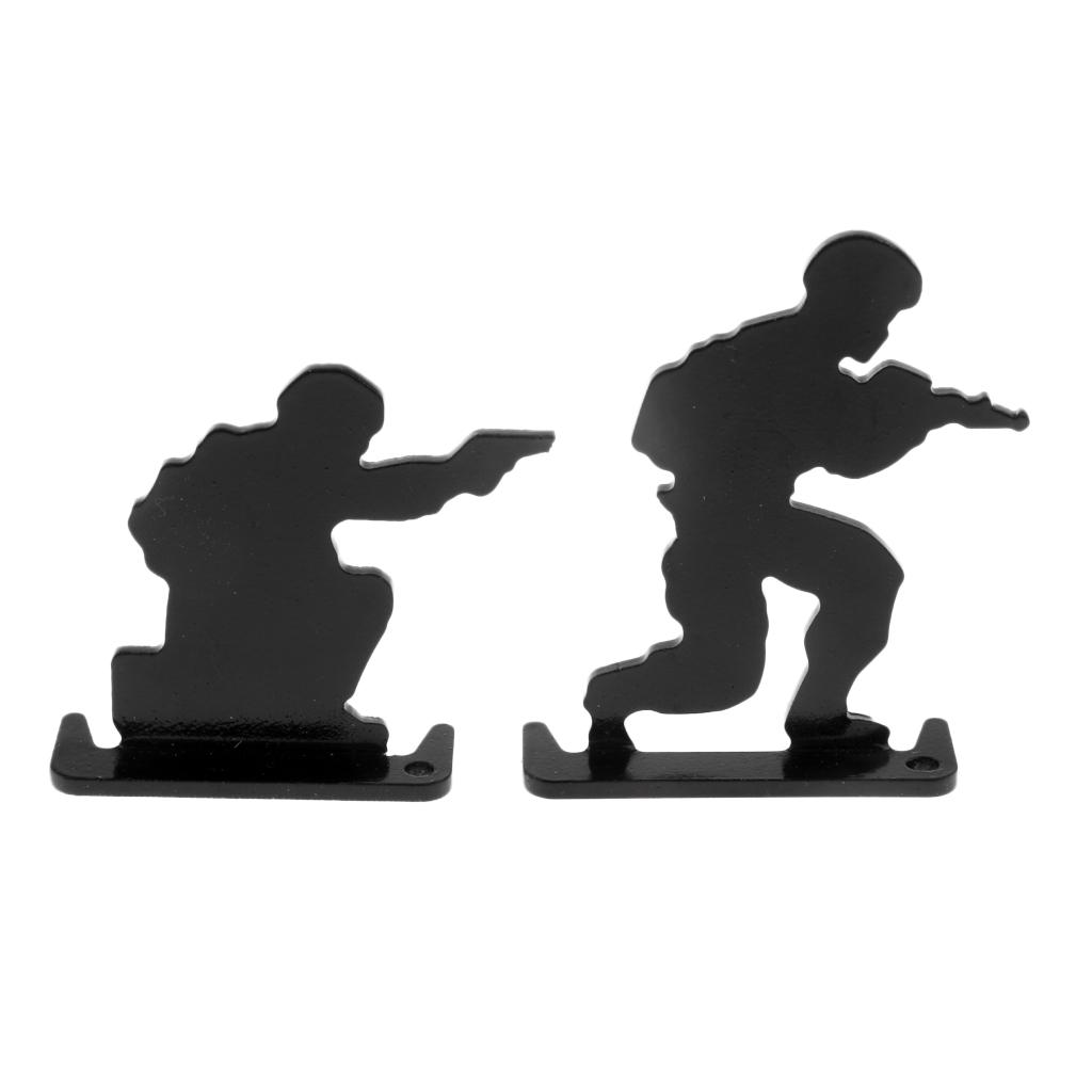 4pcs   Plinking Target Mini Soldiers Silhouette