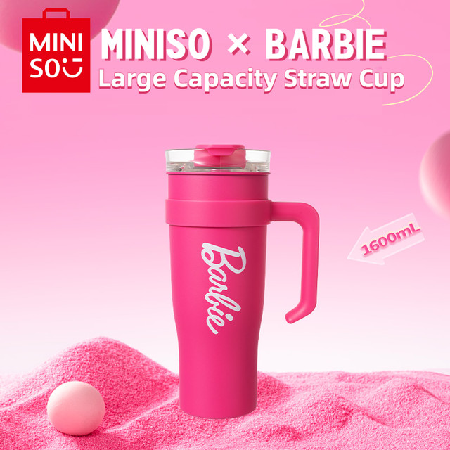 Miniso x Barbie 600ml/21oz Plastic Straw Cup – Ann Ann Starbucks