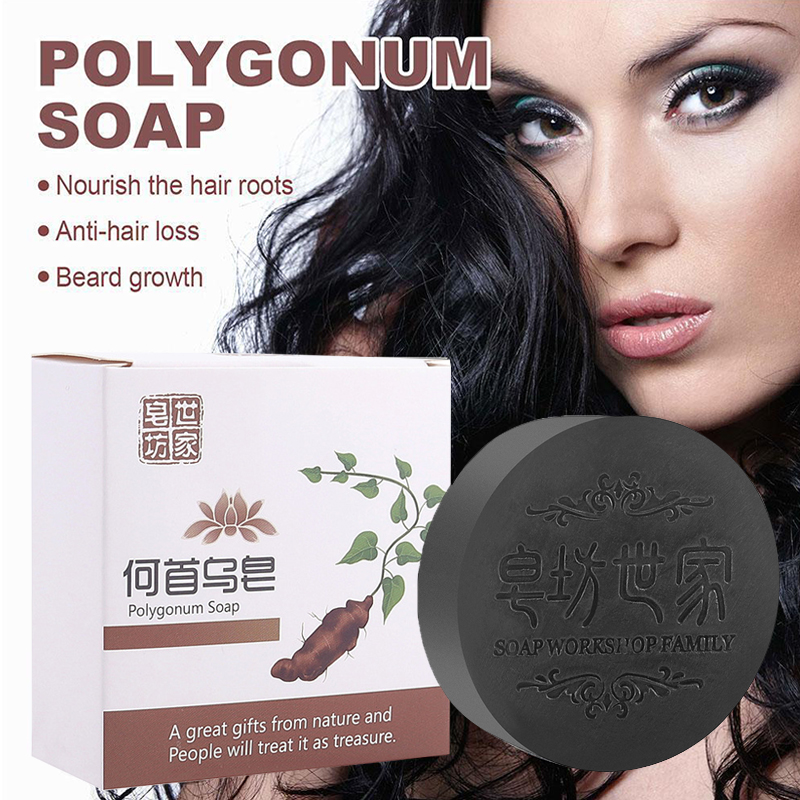 Best of Polygonum Hair Darkening Shampoo Bar Hair Cleaning Shampoo Soap Shampoo Natural Hair Strengthen Nourish Hair Roots Handmade Reviews & Tips