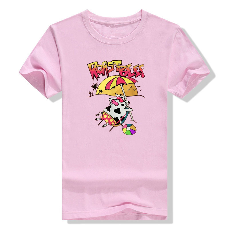 Fremder Dustin Liebe Roastbeef Strand Kuh TV Parodie T-Shirt lustige Grill Cartoon niedlichen T-Shirt Streetwear Urlaub Tops Party Kleidung – Detail 9