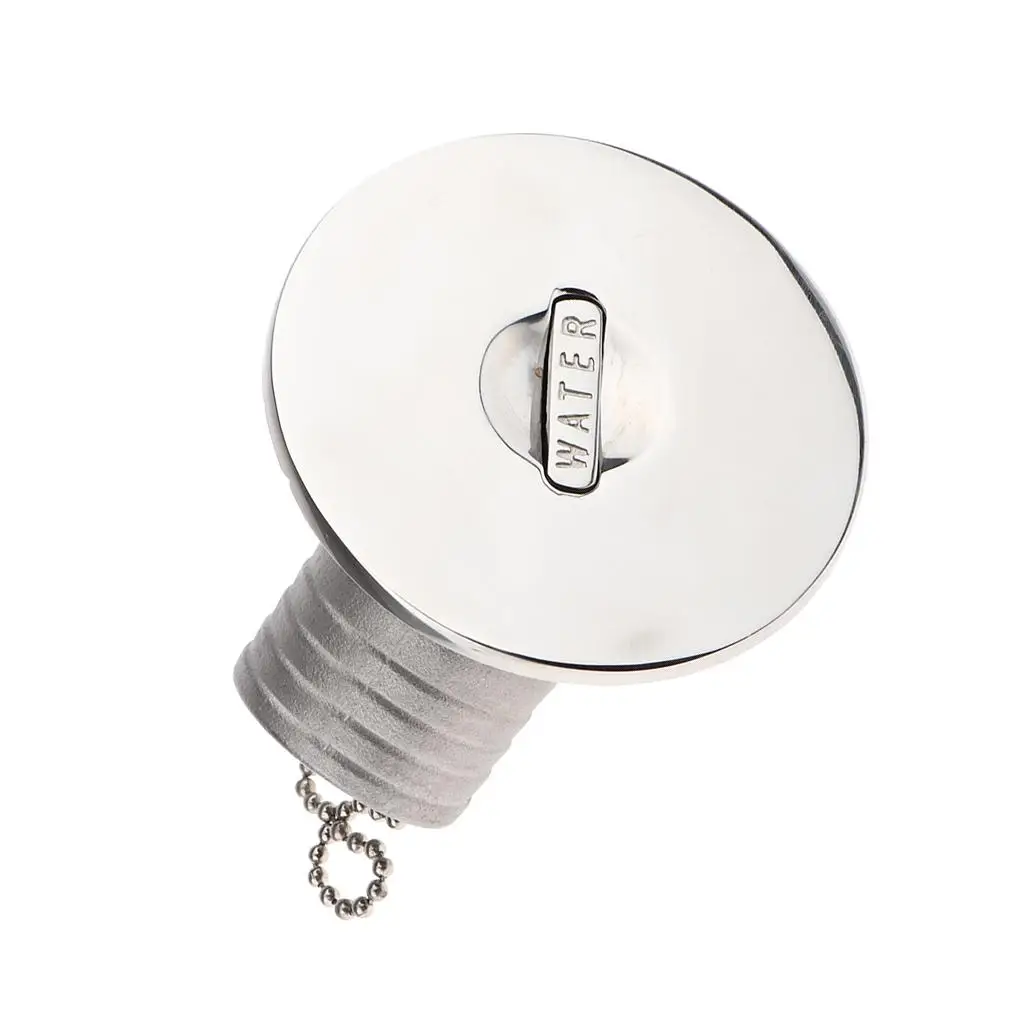 38mm Boat Deck Fill/Filler with Keyless Cap 1-1/2in Marine 316 Stainless Steel Hardware for Boat Yacht