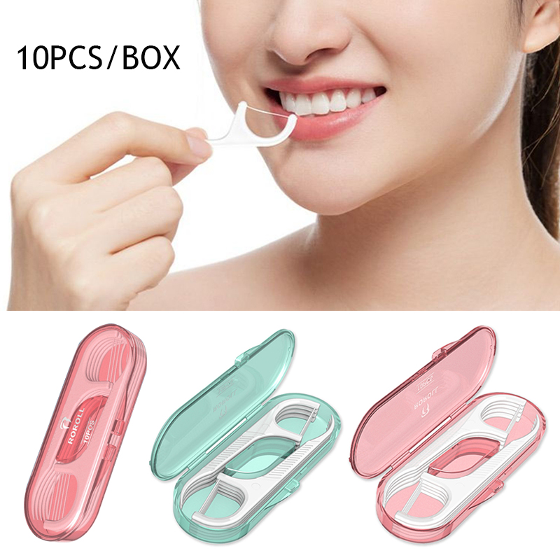 Best of 10 Pcs / box Floss Toothpick Set Interdental Brush Dental Floss Pick Portable Toothpick Floss Teeth Cleaner With Storage Tube Reviews & Tips