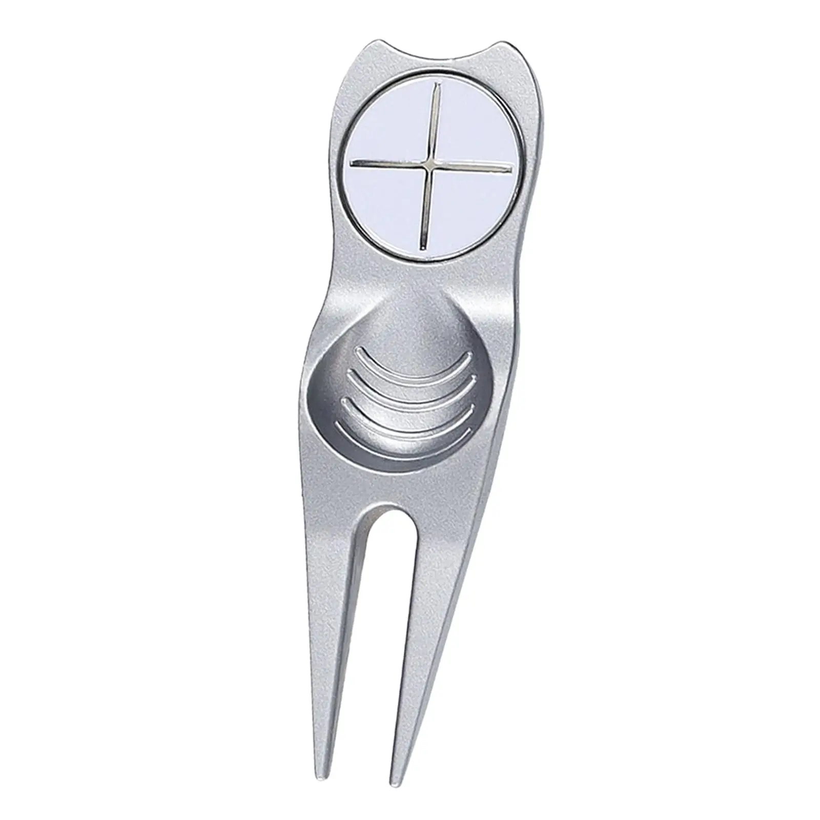 Golf Divot Repair Tool Magnetic Golf Ball Marker Portable Putting Green Fork Golf Accessories