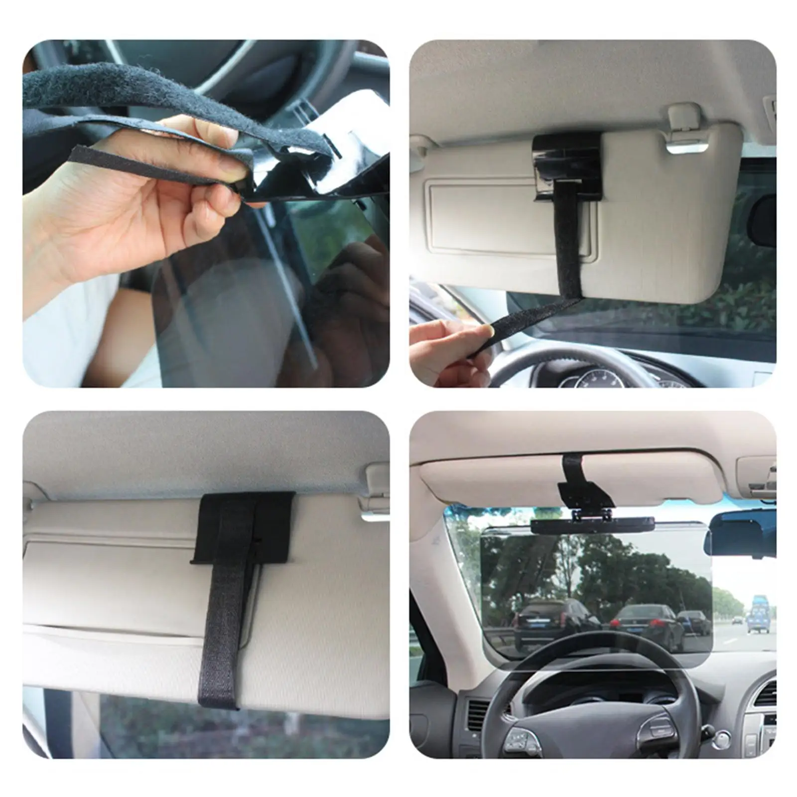 Car Sun visor Extension glare protector guard Sunshade Easily Install