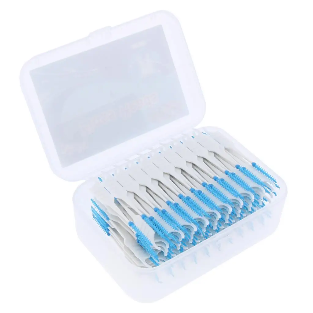 200pcs Dental Interdental Brush Tooth Pick Flosser Toothpick Stick Oral Care