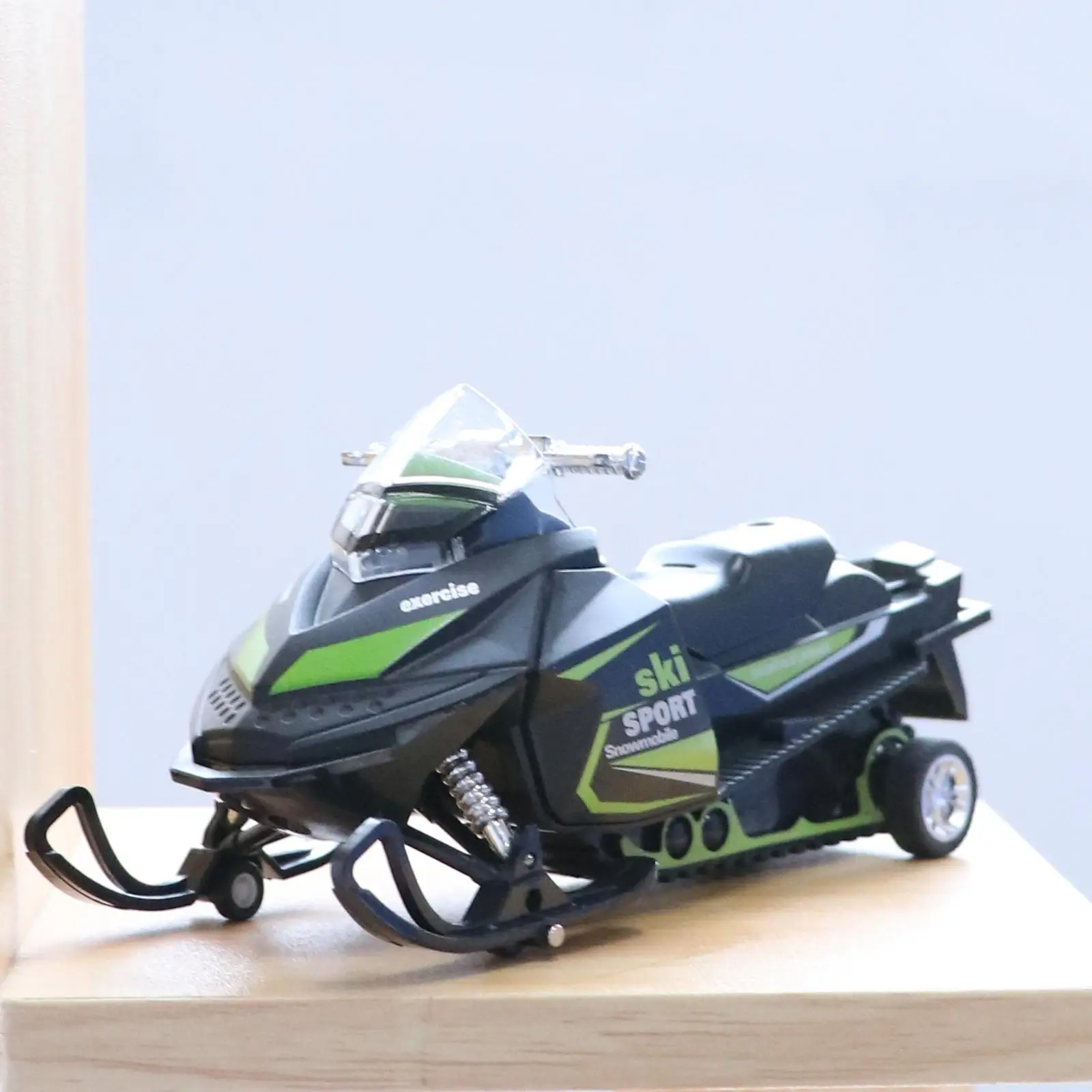 Collectible Snowmobile Motorcycle Pullback Car Model with Lights And Sounds