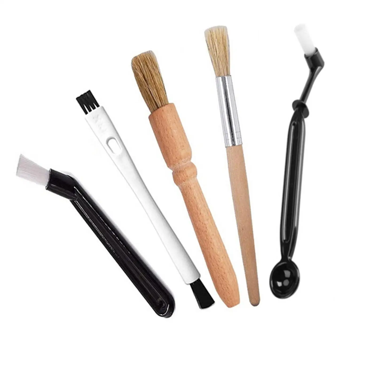 Professional Coffee Brush Coffee Cleaning Brush Wooden Brush Coffee Machine Cleaning Brush for Home Household Cafe