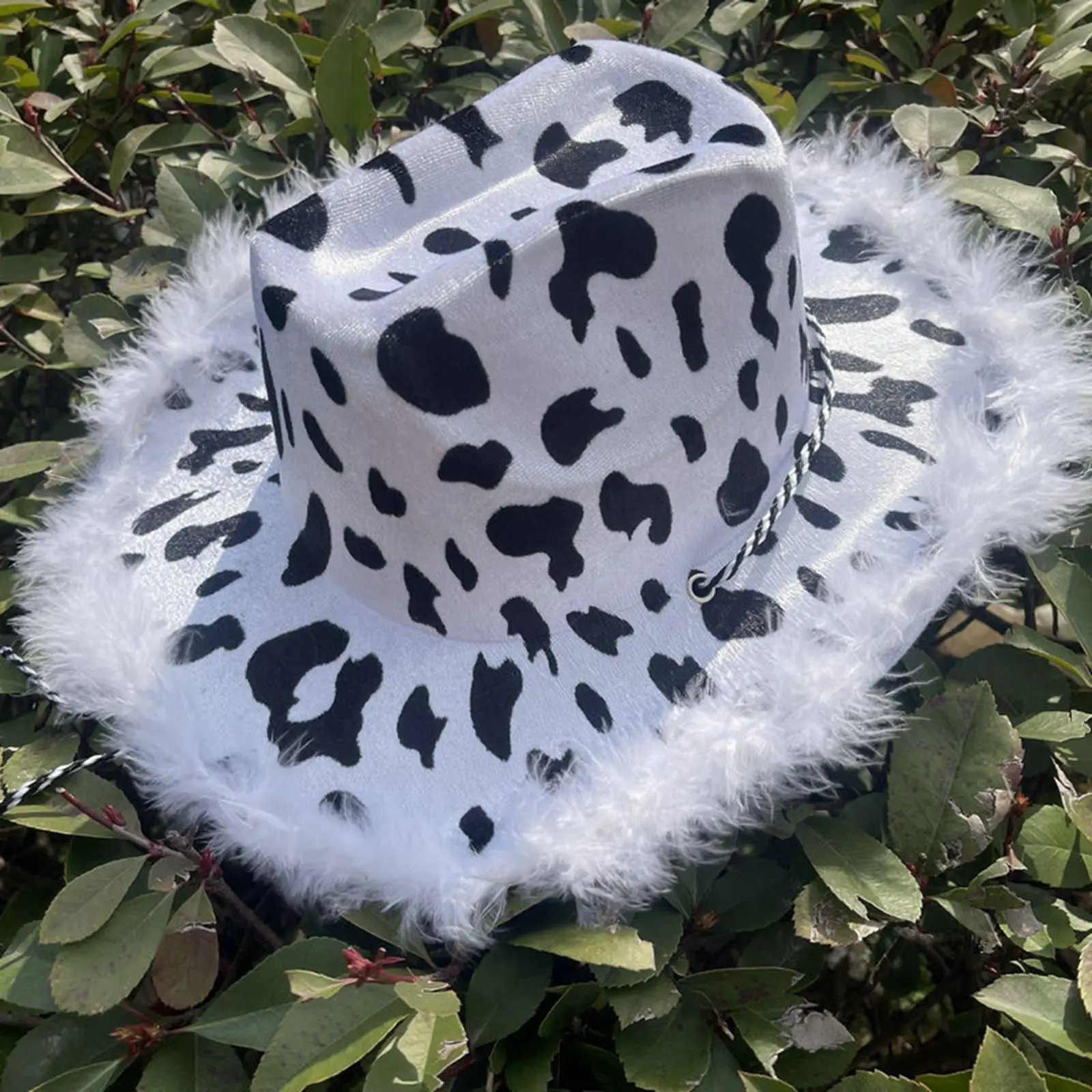 Western Cowboy Hat Sun Hats with Lanyard Dress up Breathable Big Brim Cow Hat for Unisex Adults Men Women Party Holiday Outdoor
