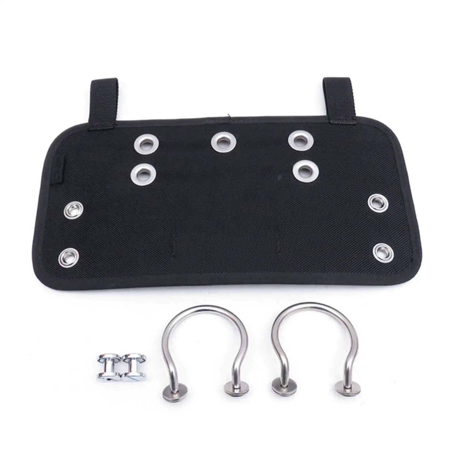 Scuba Diving Butt Plate for Sidemount BCD Hanging Board W/ 2 Screws with Handle