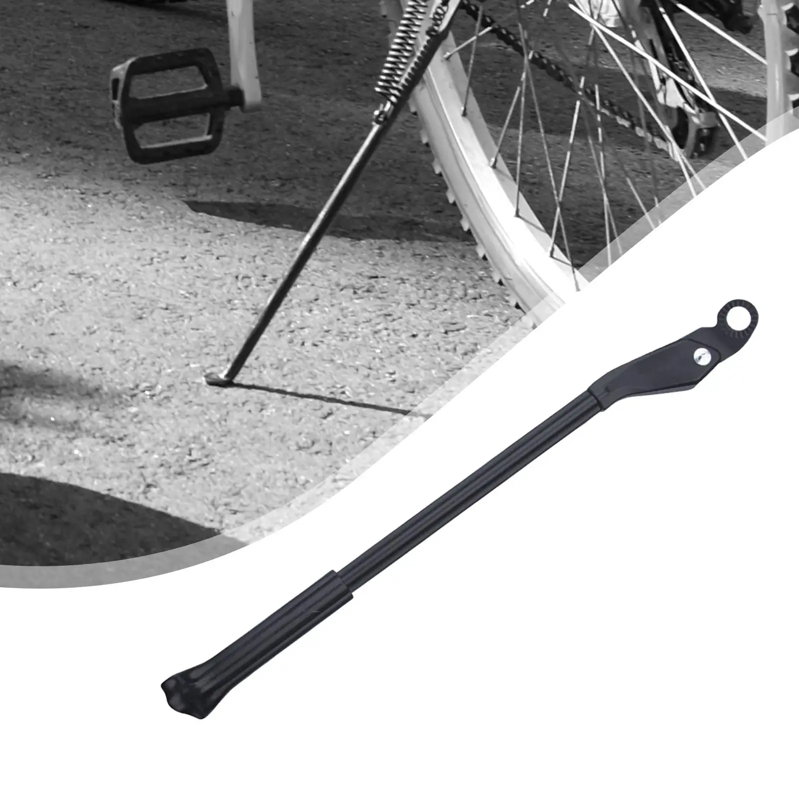 Bike Kickstand Foot Parking Stand Adjustable Bike Holder Aluminum Alloy Bike Side Kickstand Outdoor Riding Biking Accessories