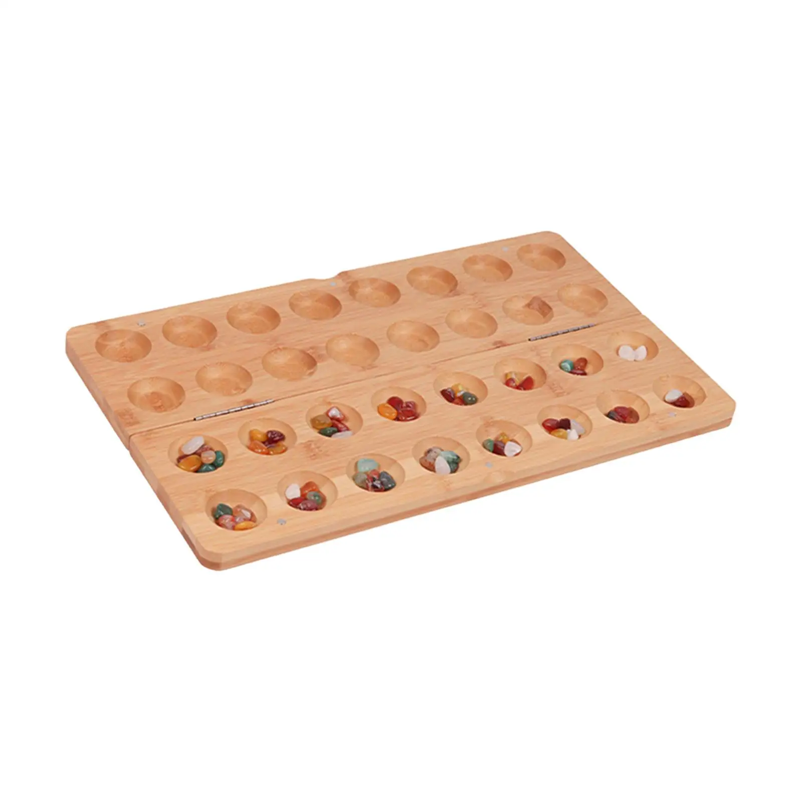 Mancala Board Games Party Favors Entertainment for Family Game Night Christmas Gift 65 Colored Stones Ancient Strategy Game