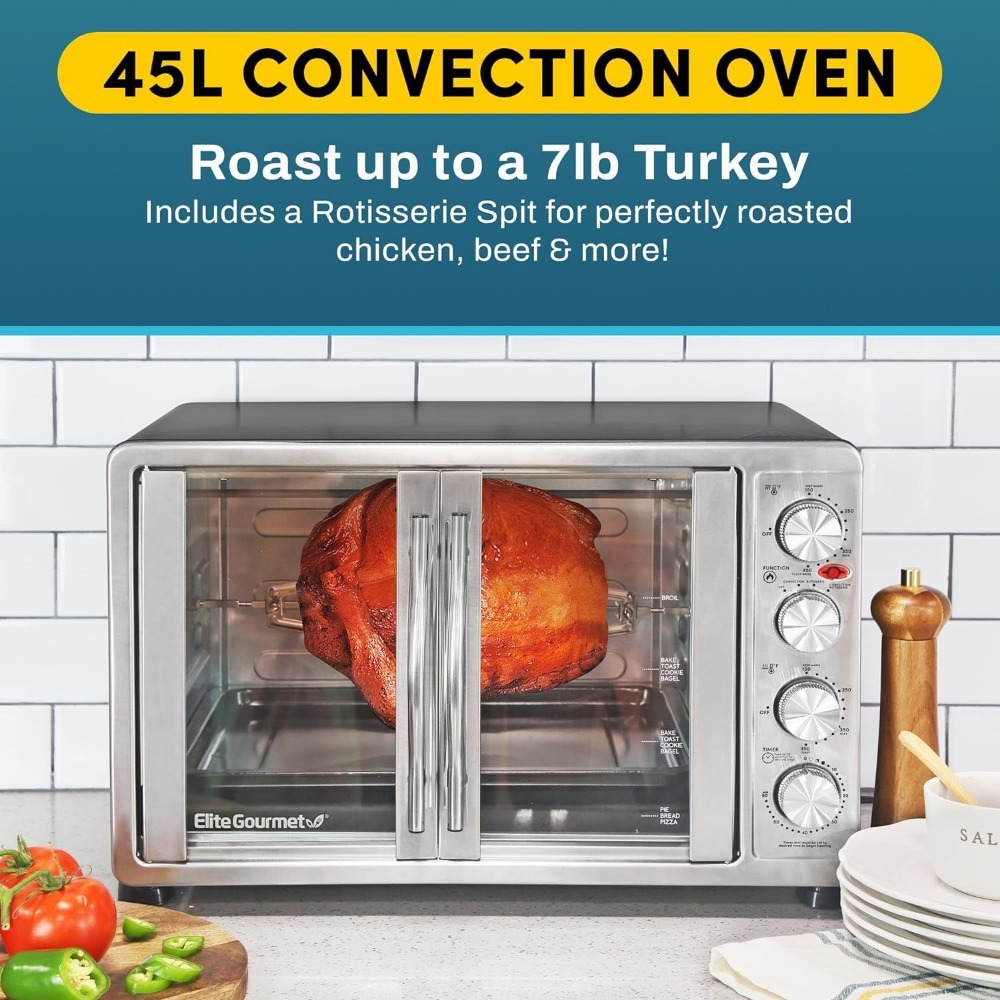 Title 2, 18-Slice Convection Oven 4-Control Knobs, Bake ...