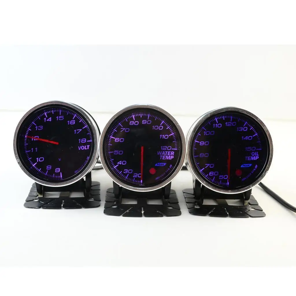 Diameter 2.36inch 60mm Electric Water Temp Auto Gauge Meter -7 Color LED Illuminated