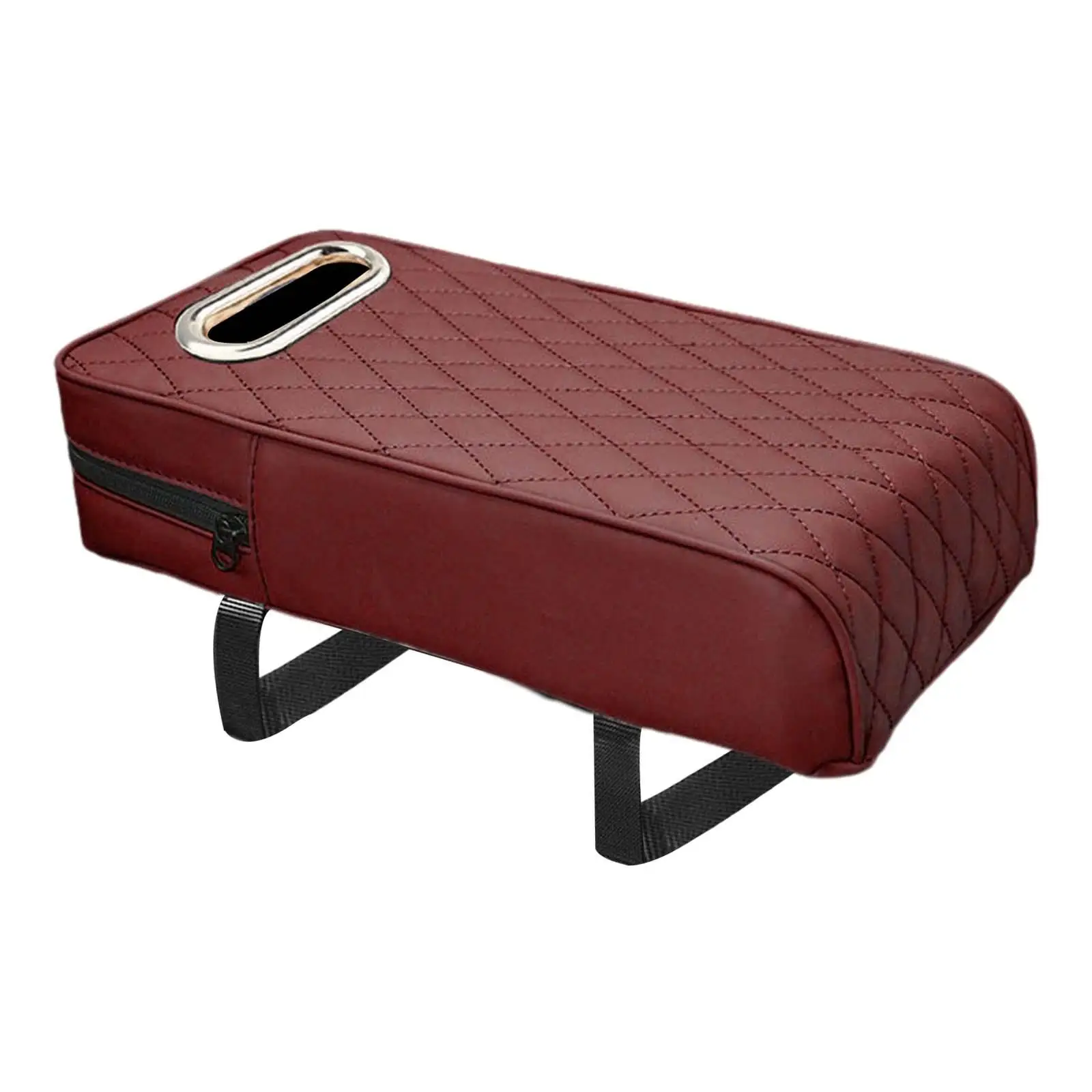 Armrest Box Mat Universal PU Leather Car Armrest Cushion Car Armrest Box Cover Arm Rest Pad for Suvs Auto Trucks Vehicles