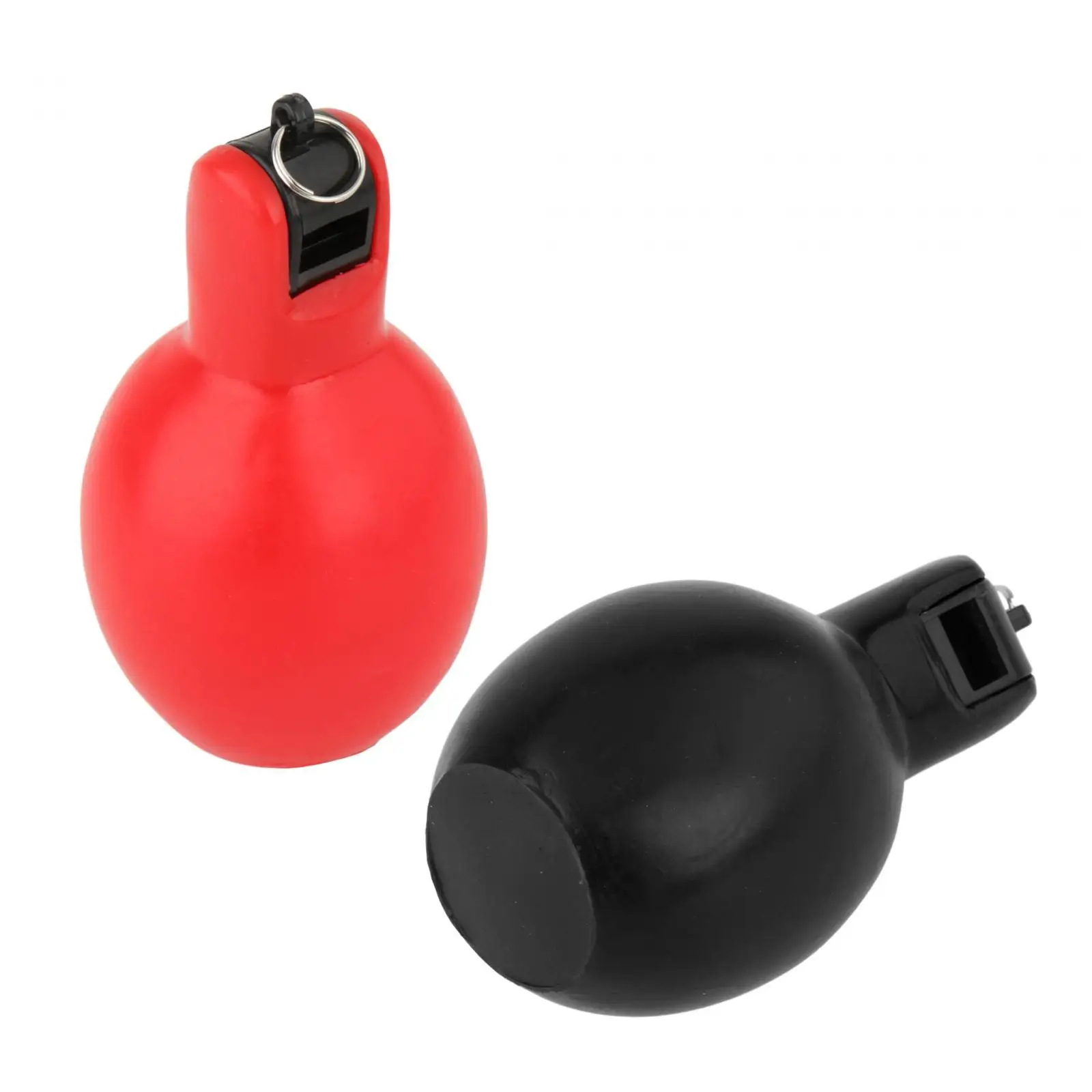 2Pcs Hand Squeeze Whistles Portable Loud Sound Soft PVC Trainer Whistle for