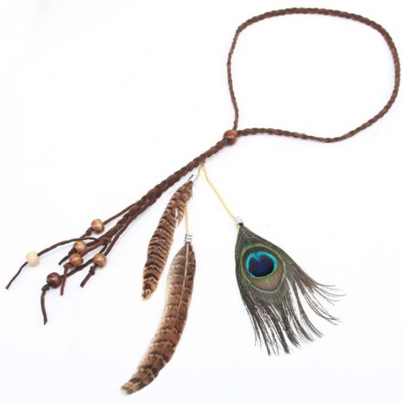 Indianischer kopfschmuck boho federn stirnbänder indischer kopfschmuck federn kopf bedeckung boho kopf bedeckung hippie schmuck – Detail 7