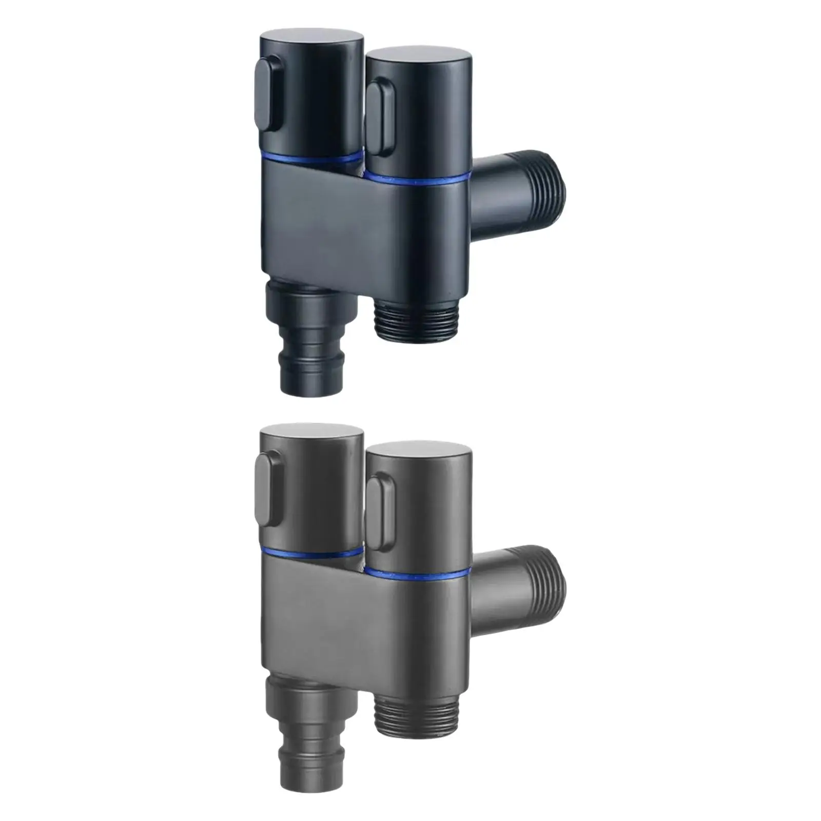 Three Way Angle Stop Valve Easy to Connect Thread Filling Angle Valve 3 through for Home Mop Pool Water Pipe