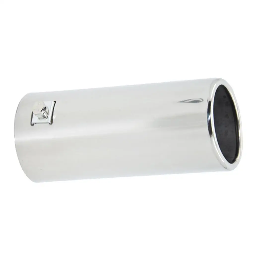 Universal 64mm Stainless  Car Tail Exhaust Tip Round Pipe