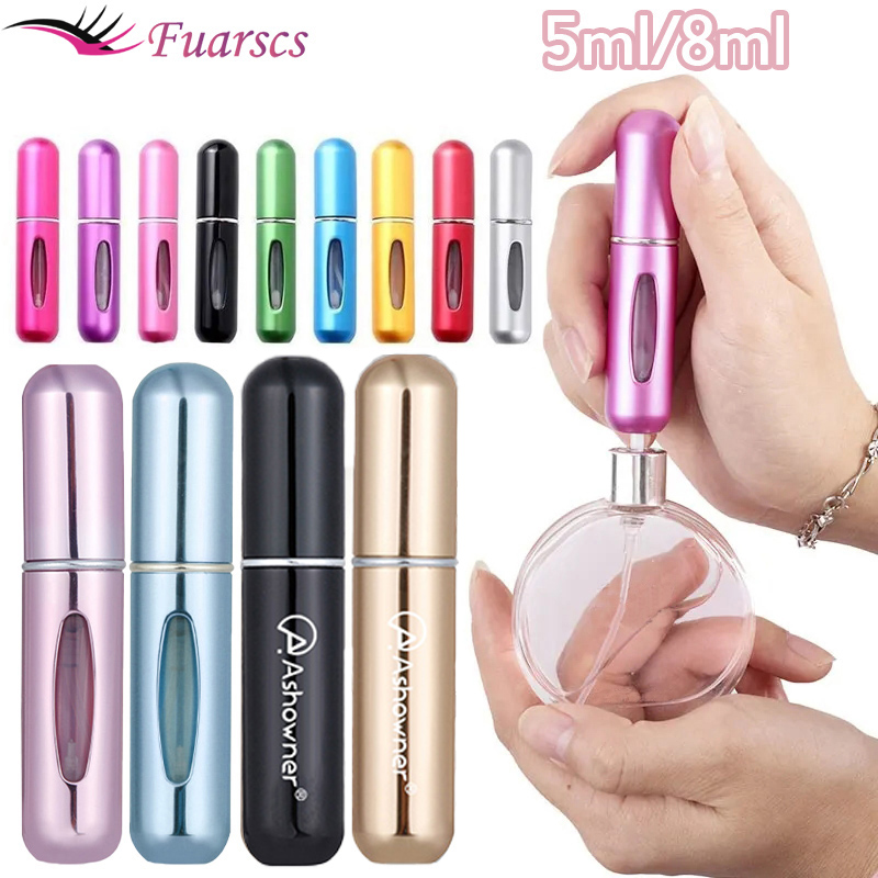 Best of 5 / 8ml Refillable Mini Perfume Bottle Portable Aluminum Atomizer 5ml Refill Perfume Spray Bottle Cosmetic Container For Travel Reviews & Tips