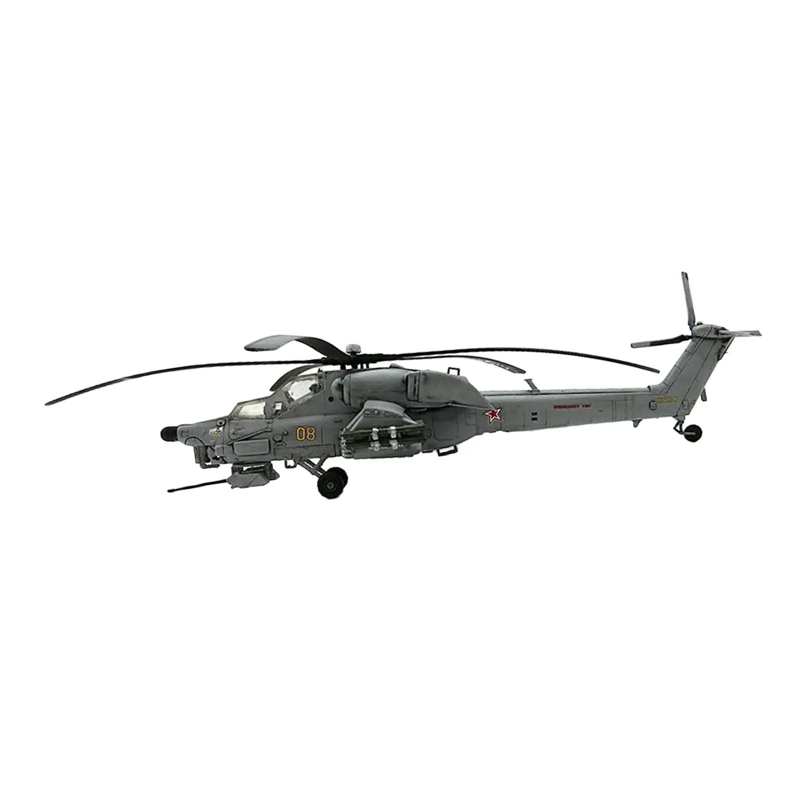 1:72 Mi 28 Havoc Helicopter Assembly Model Multifunctional Decoration Aviation Collectibles Lifelike Durable Airplane Model