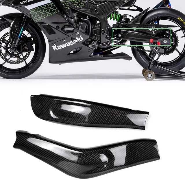 3K Carbon Fiber Motorcycle Accessories Swingarm Swing Arm Cover 