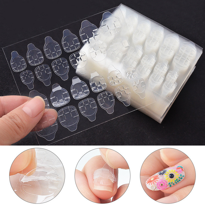 Best of 5 Sheets 120pcs Double Sided False Nail Art Glue Sticker DIY Tips Fake Nail Accessories Acrylic Manicure Gel Makeup Tool Reviews & Tips